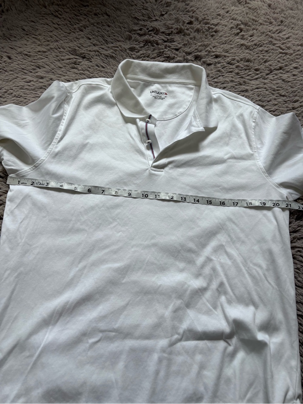 UNTUCKit Men's White Performance Polo - Picture 7 of 8